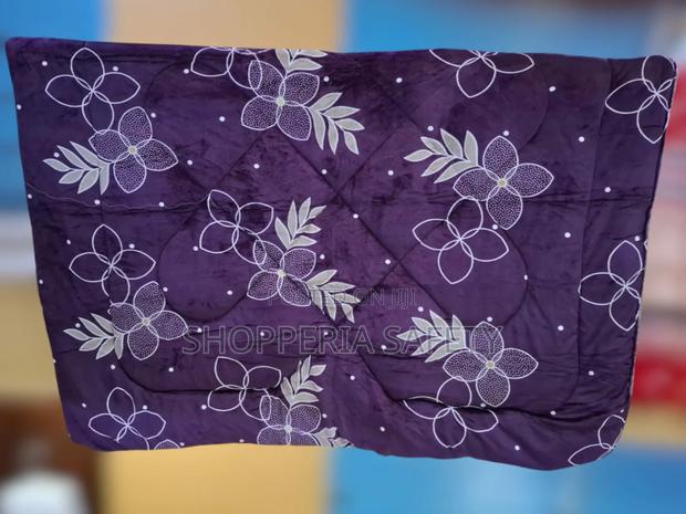 Floral Purple Single Woolen Duvet