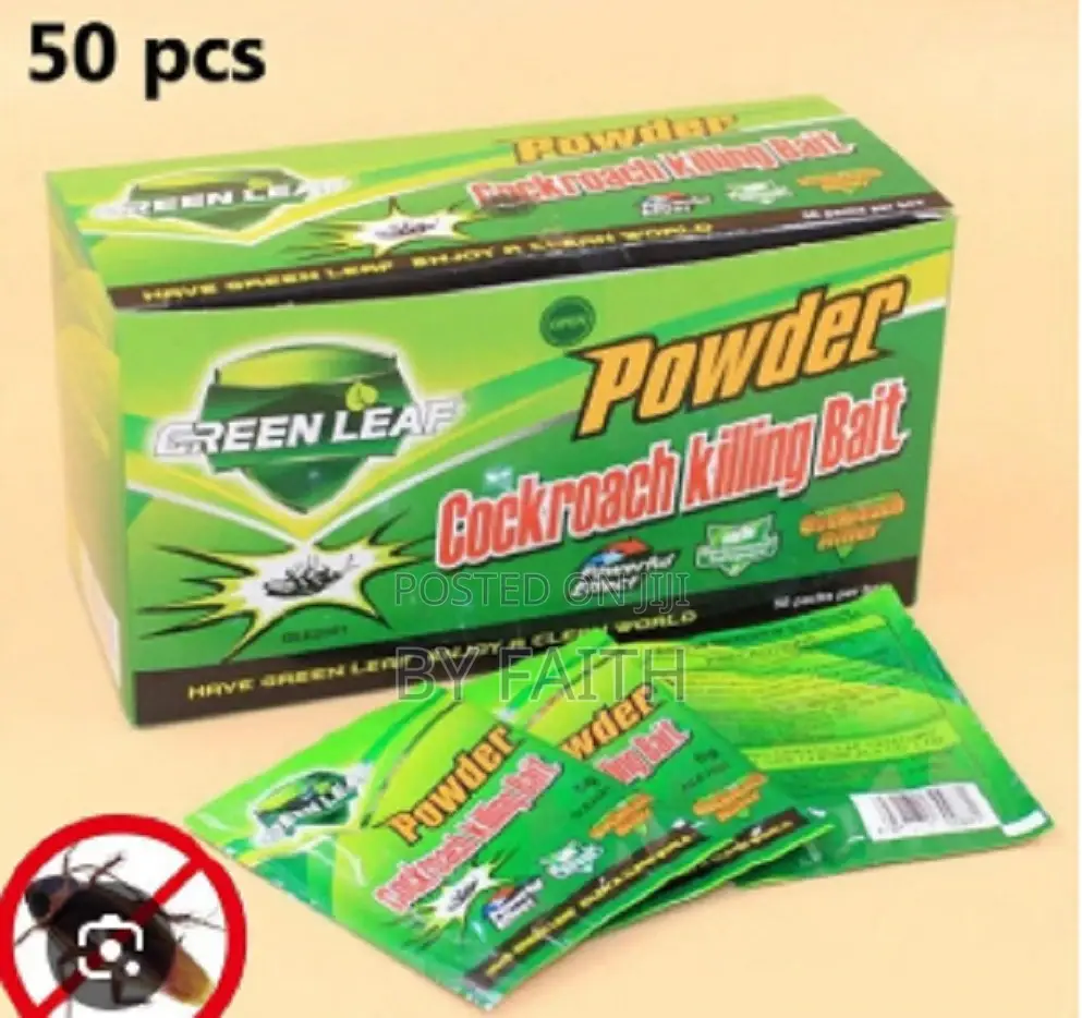 Green Leaf Cockroach Killer Pest Powder Sachets