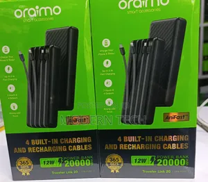 Oraimo Traveler Link 20 20000mah 12w Power Bank Opb P5201