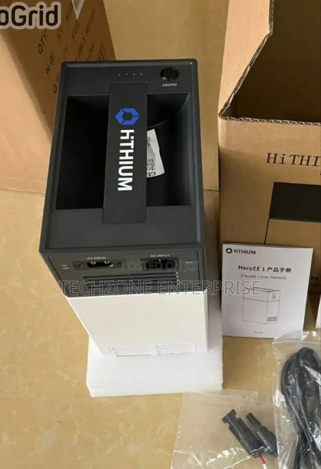 Hithium Portable Powerbank Station Solar Lithium 3 in 1 ;