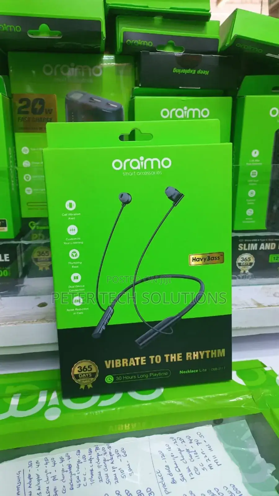 Oraimo Necklace Lite Neckband Wireless Earphone – 30h