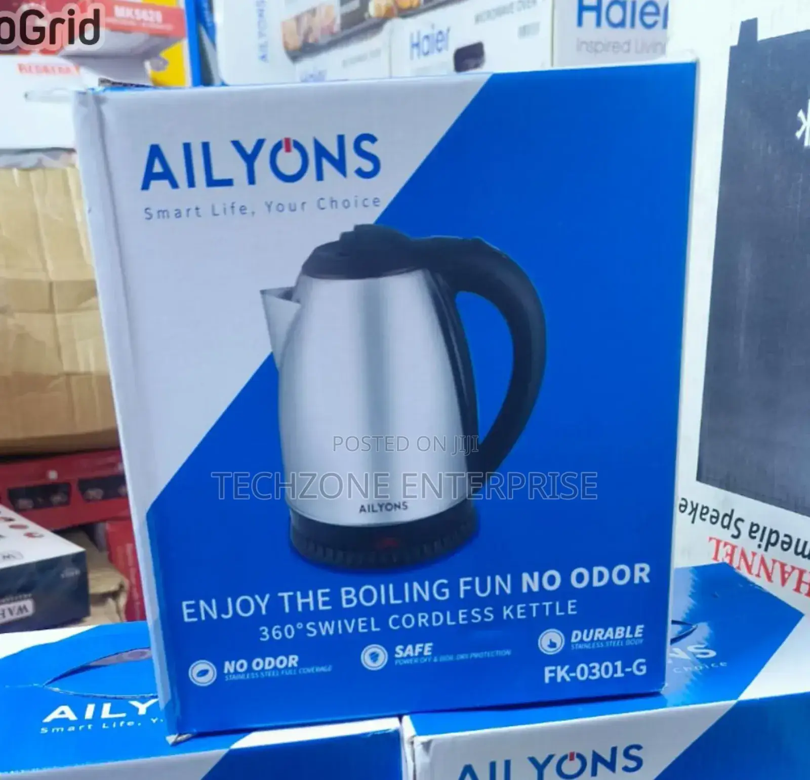 Ailyons Automatic Cordless Electric Kettle - 1.8 Litres