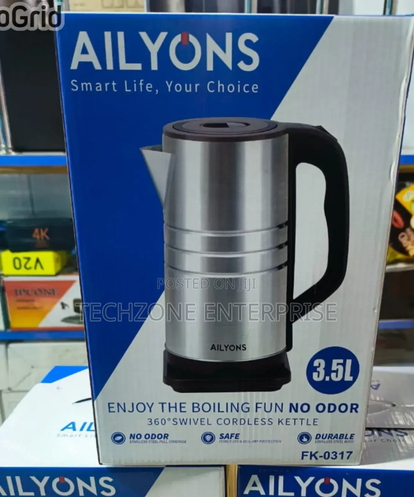 3.5 Litres Ailyons Fk-0317 Stainless Steel Electric Kettle