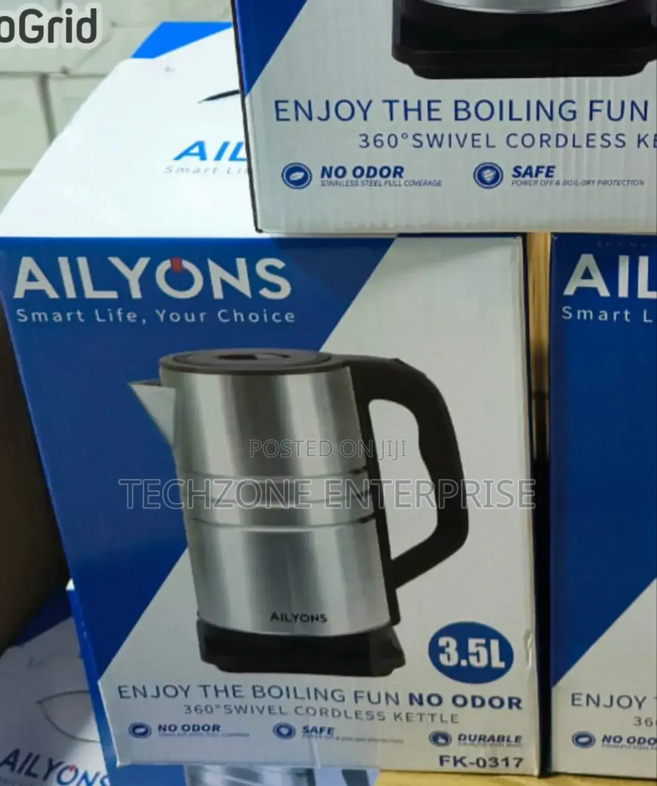 3.5 Litres Ailyons Electric Kettle Safety Lock ;