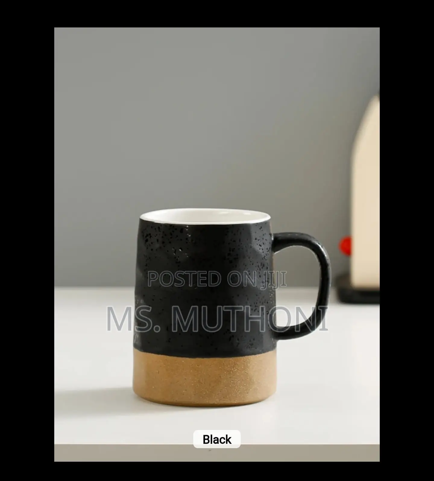 410 Ml Double Glaze Retro Nordic Matte Ceramic Coffee Mugs.