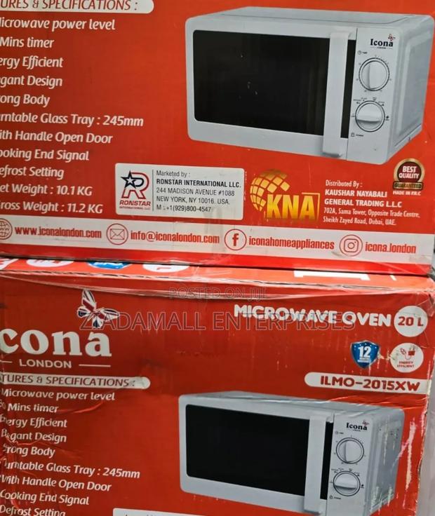 Effortless Heating With the Icona 20l Manual Microwave