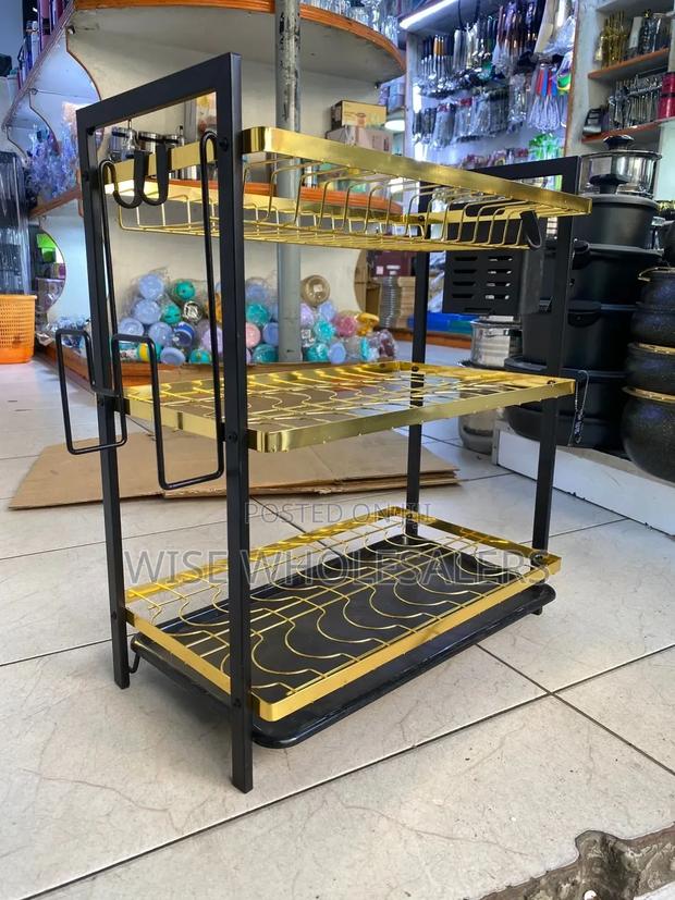 Kitchen 3 Tier Dishrack*

*❇Gold Black* - main view