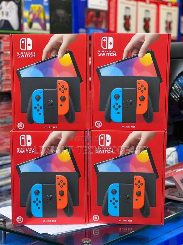 Nintendo Switch – Oled Model (Blue And Red) Joy-con - main view