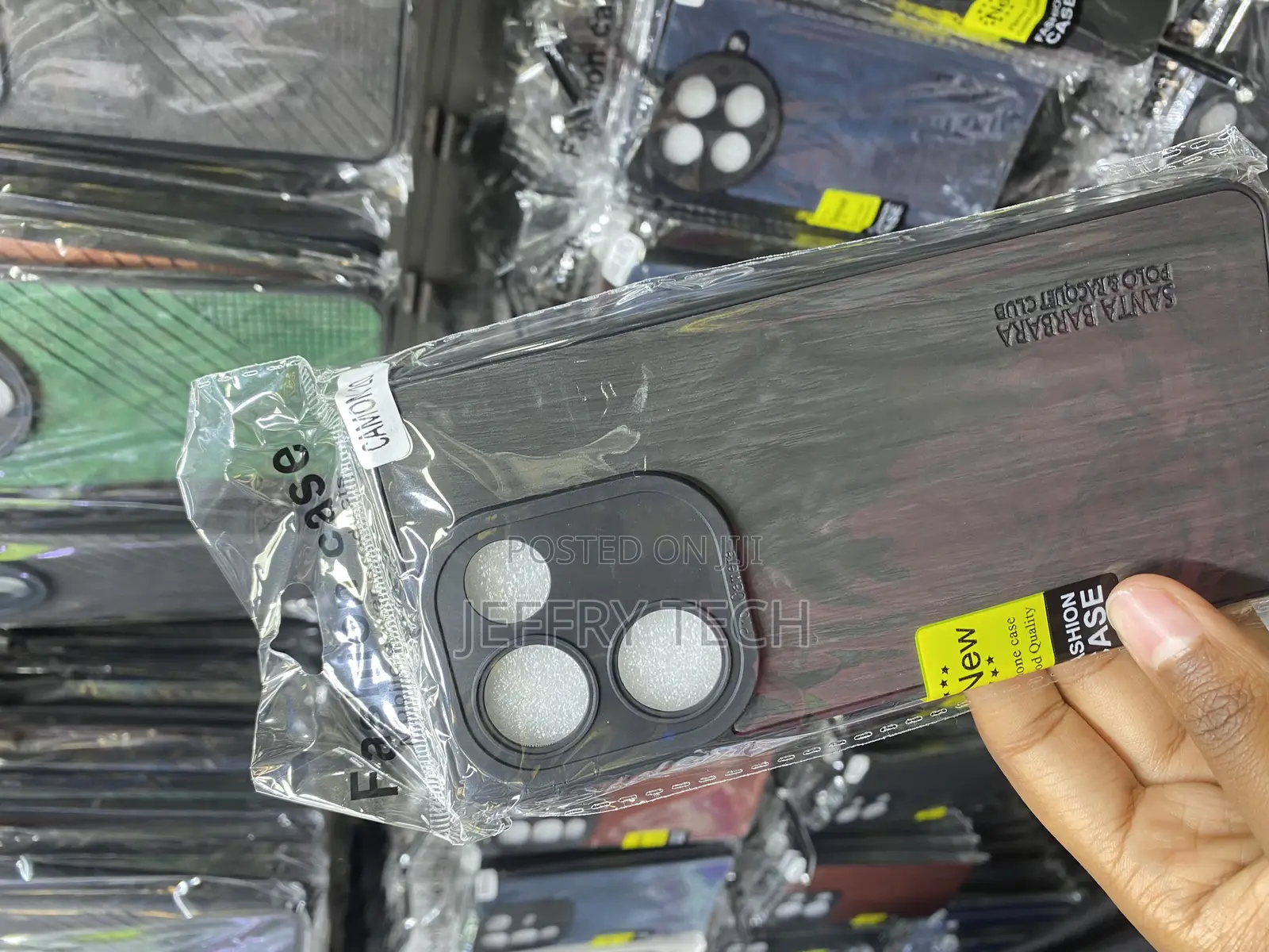 Polky Tecno Camon 20 Leather Case With Silicone Bumper