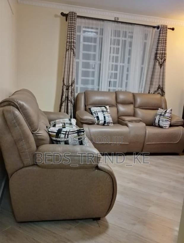 5 Seater Semi Recliner Indoor Sofa 3,2