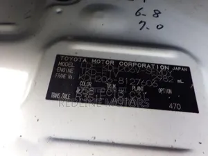 Toyota Regius 2018 White