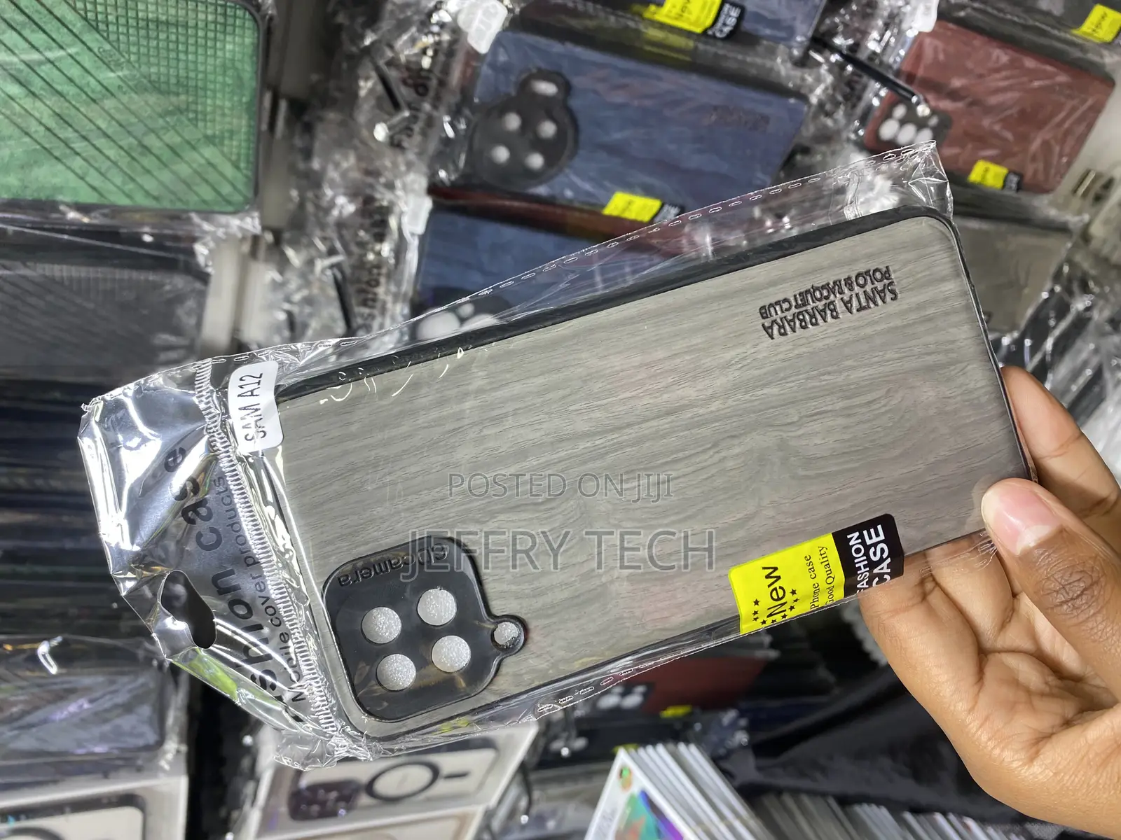 Clonx Leather Case for Samsung Galaxy A12 With Silicon Ends