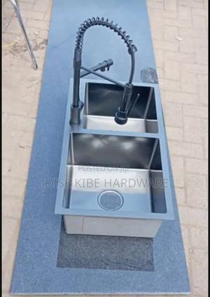 Silver Double Kitchen Sink - main view