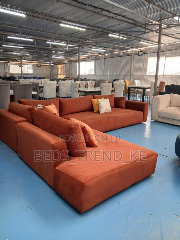 Dark Brown 7 Seater L Seater
