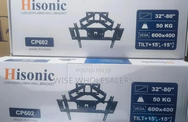 32-80 Heavy Duty Double Arm Swivel Tilting Fixed Wall Mount