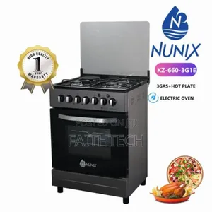 Nunix 60*60 3+1 Freestanding Cooker With Electric Oven