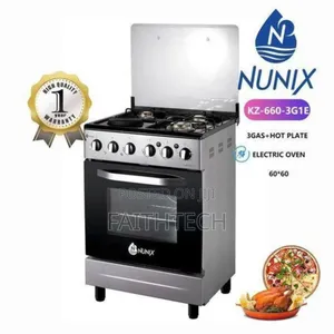 Nunix 60*60 3+1 Freestanding Cooker With Electric Oven