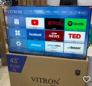 Vitron 43 Inch Flameless Smart Tv With Warranty