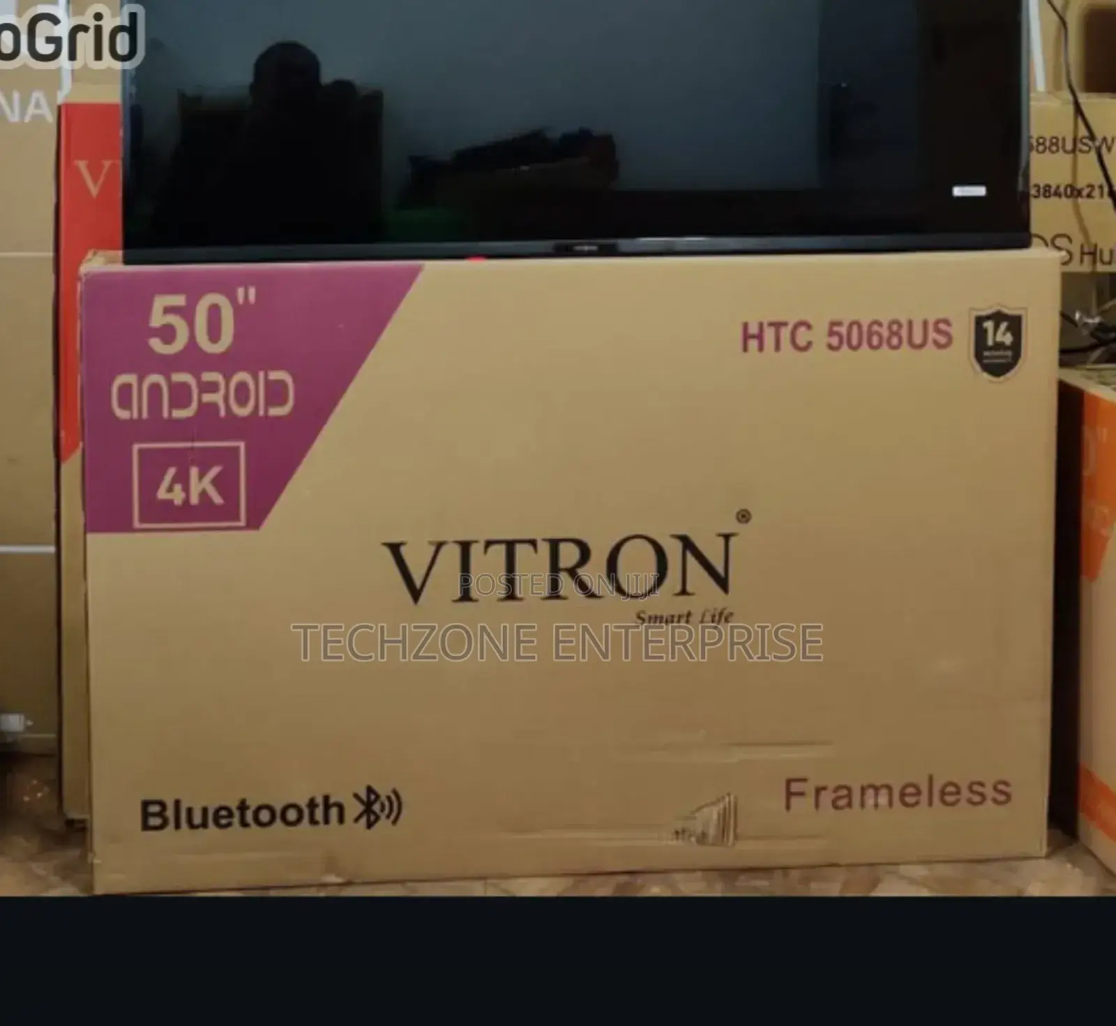 Vitron Htc5068us 50′′ Inch Smart Android Flameless Tv