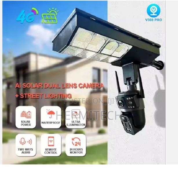  3 Lens Outdoor Wireless Solar Surveil Camera V380 Pro - thumbnail 2