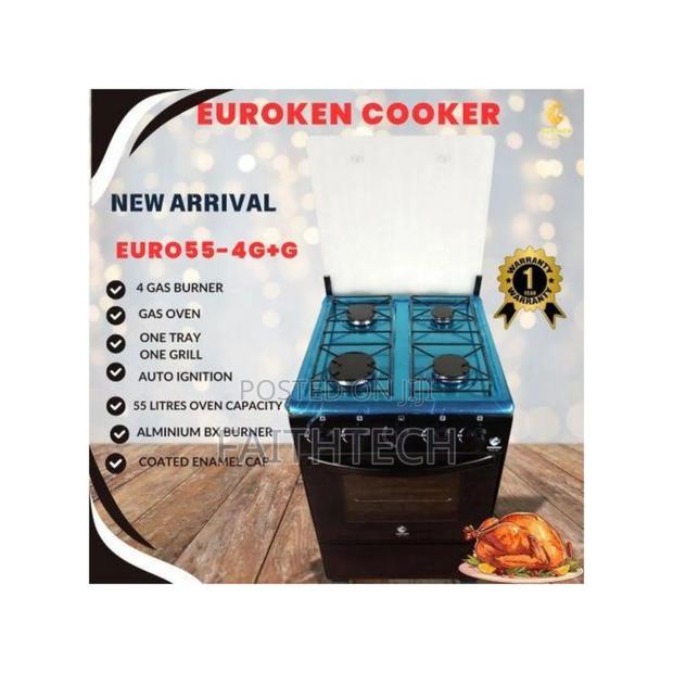 Euroken Full Gas Standing Cooker With Gas Oven