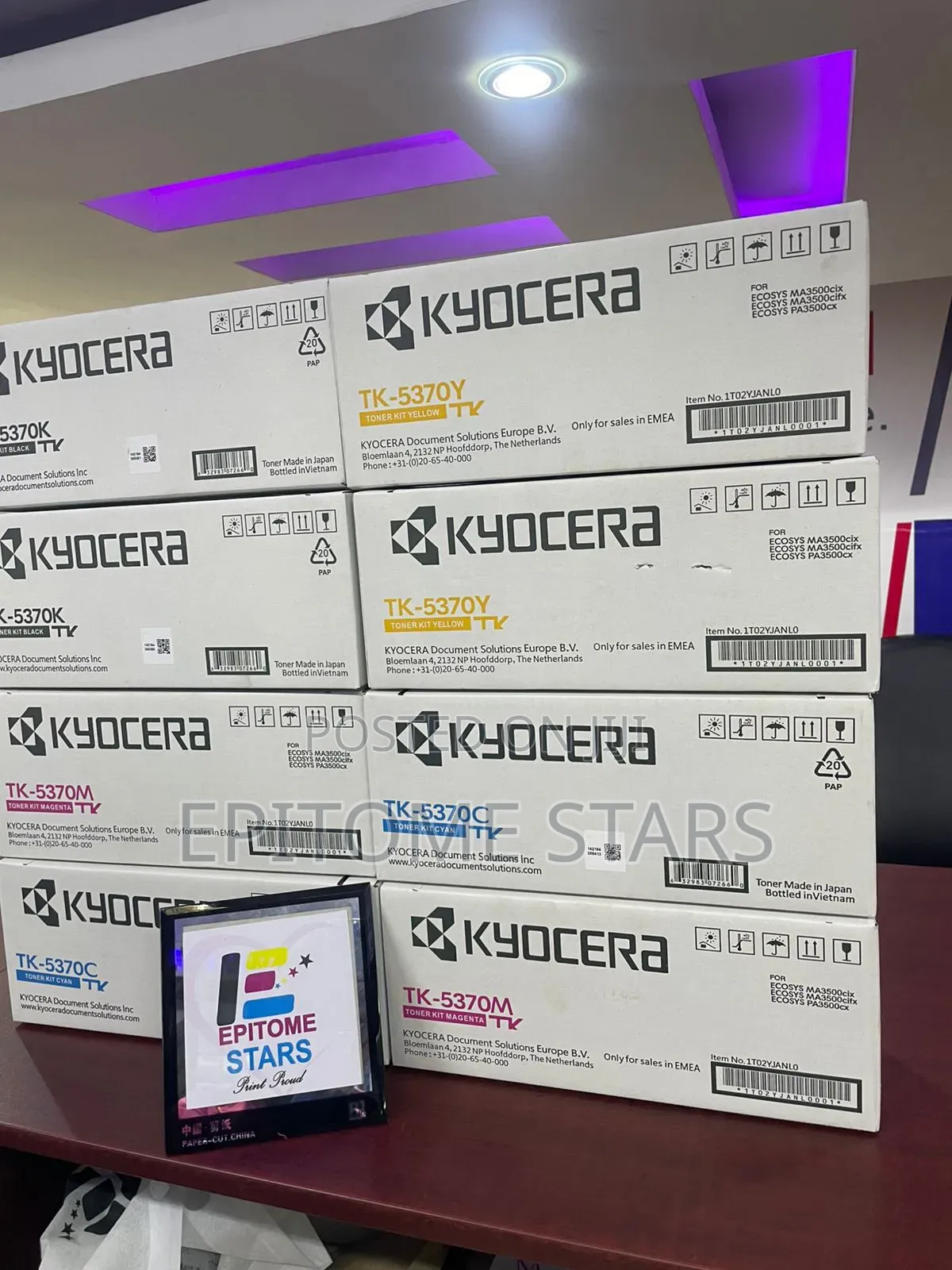 Kyocera Ecosys Pa3500cx Toner Tk5370 Yield Above 7,000 Pages