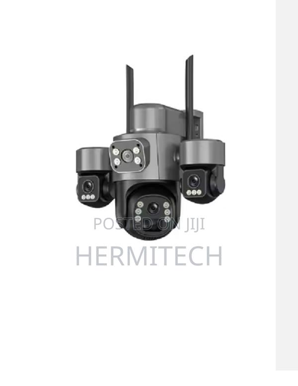 V380pro 2mp Hd Wifi 4g Solar Powered Camera Triple Camera