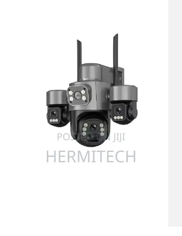 V380pro 2mp Hd Wifi 4g Solar Powered Camera Triple Camera