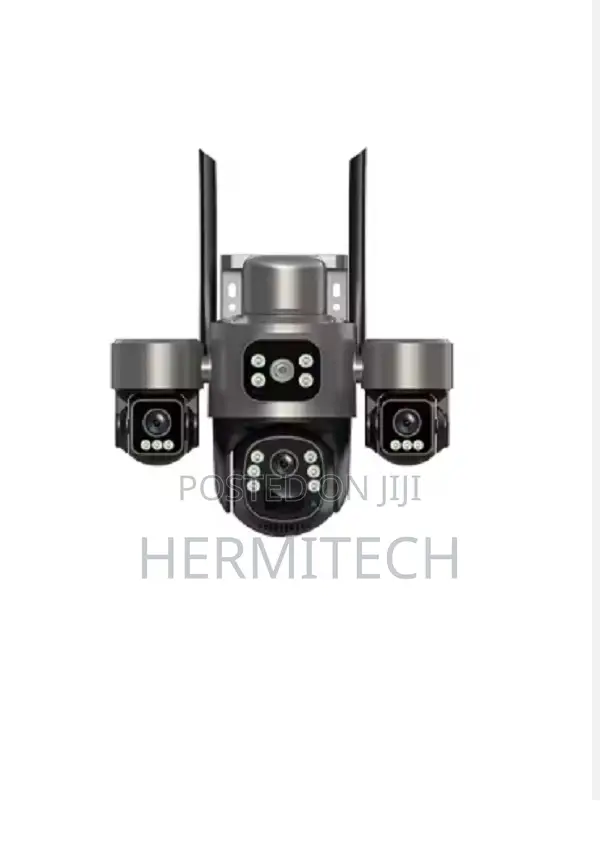 V380pro 2mp Hd Wifi 4g Solar Powered Camera Triple Camera