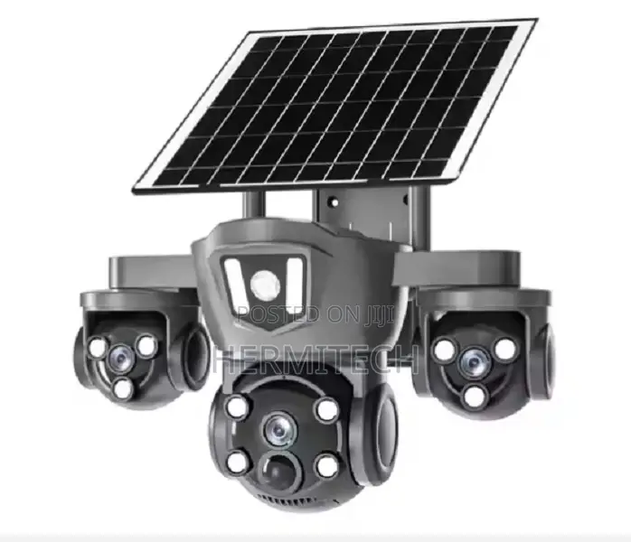 V360pro 2mp Hd Wifi 4g Solar Powered Camera Triple Camera