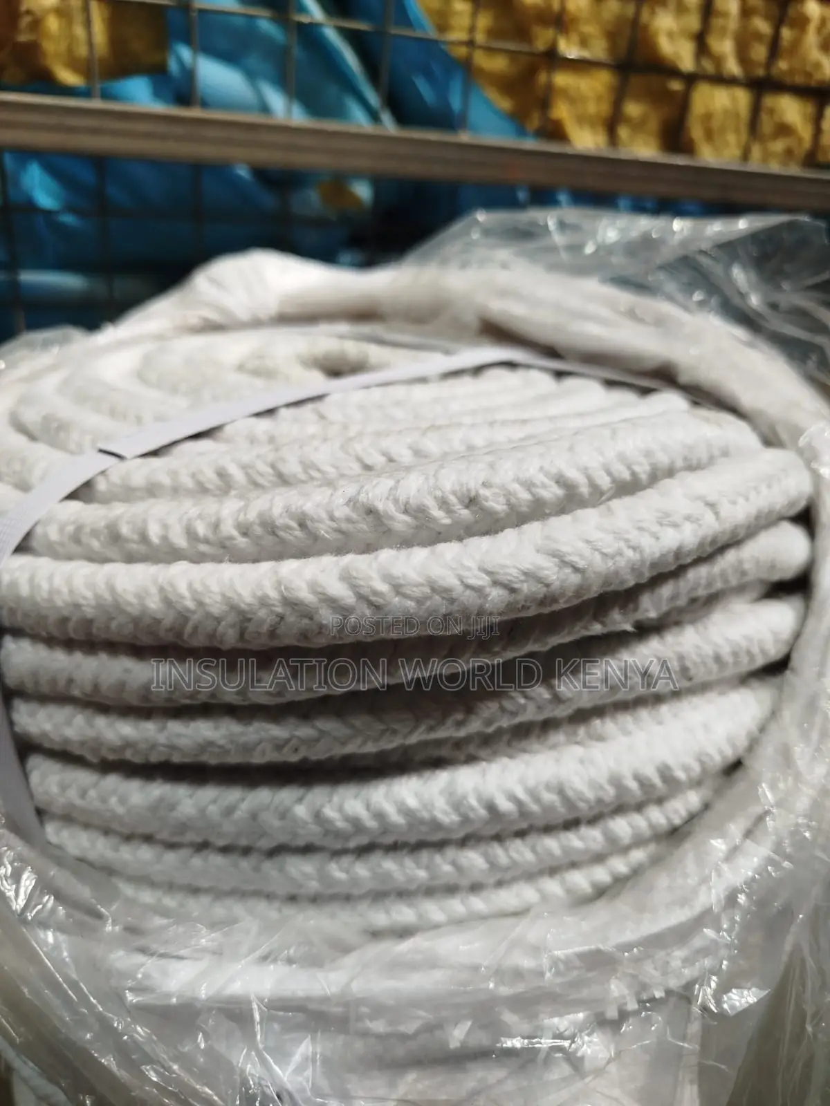 Ceramic Fiber Round Rope–14mm Diameter(Per Mtr)–Non-Asbestos