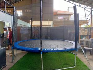 Indoor / Outdoor 12ft Trampoline With Ladder - thumbnail 2