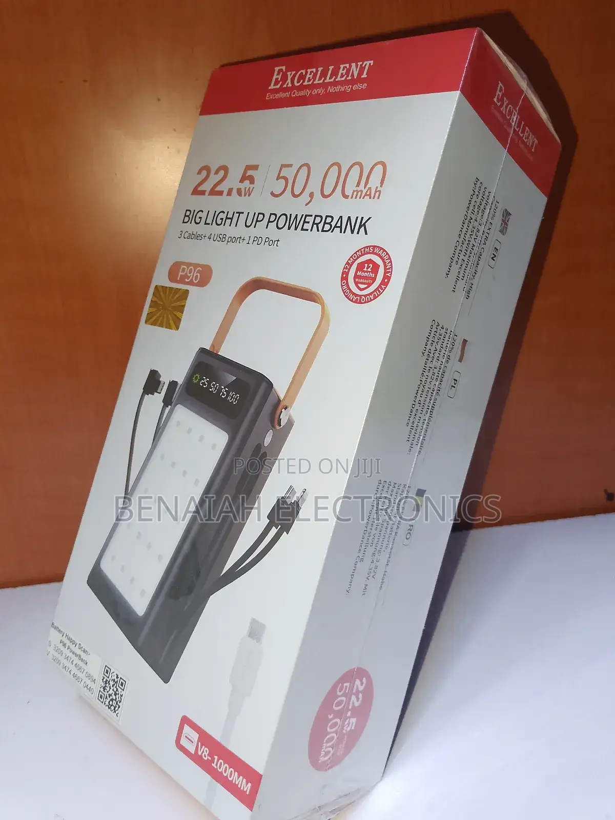 50000mah Excellent Powerbank Big Led Lamp Ideal for Camping