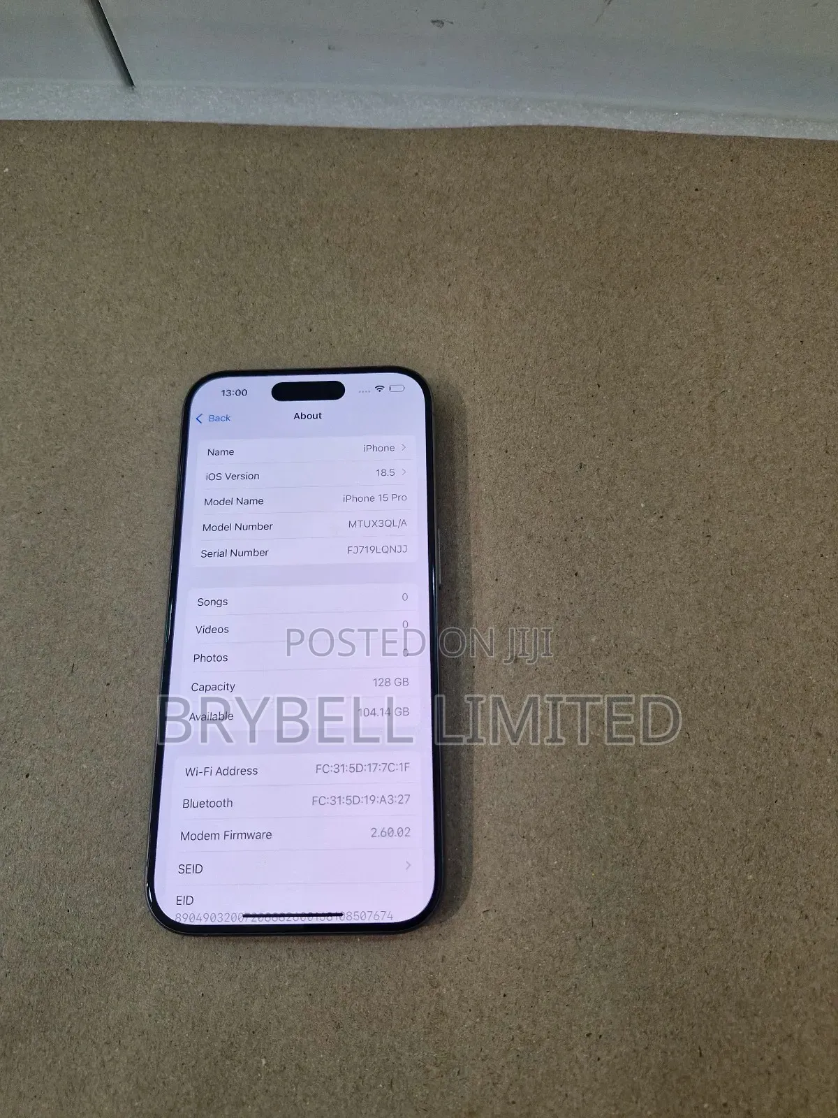Apple iPhone 15 Pro 128 GB Gray