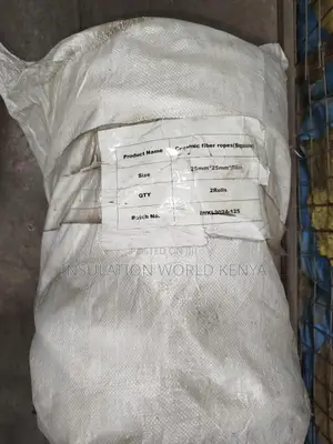 Ceramic Fiber Square Rope–25mm Diameter(Per Mtr)Non-Asbestos