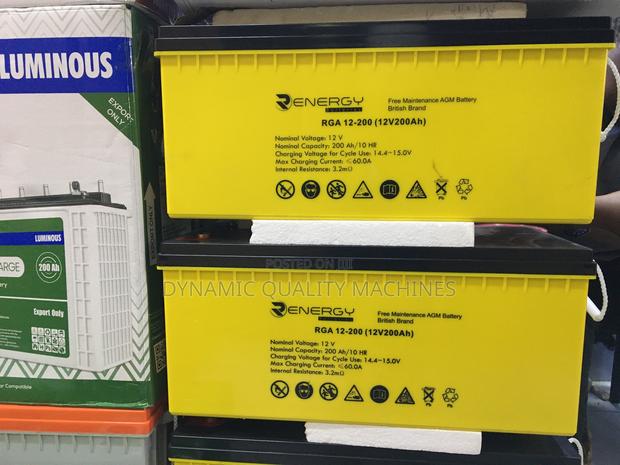 Renergy 200ah Gel Solar Battery - main view
