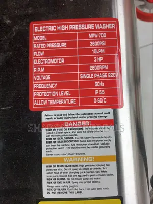 Electric High Pressure Washer