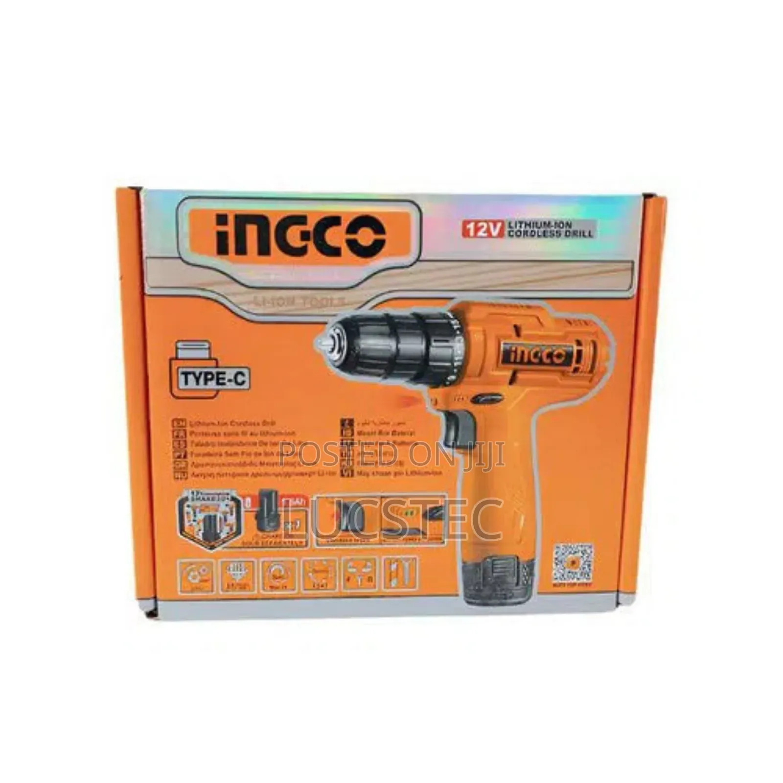 Ingco 12v Lithium-ion Cordless Drill