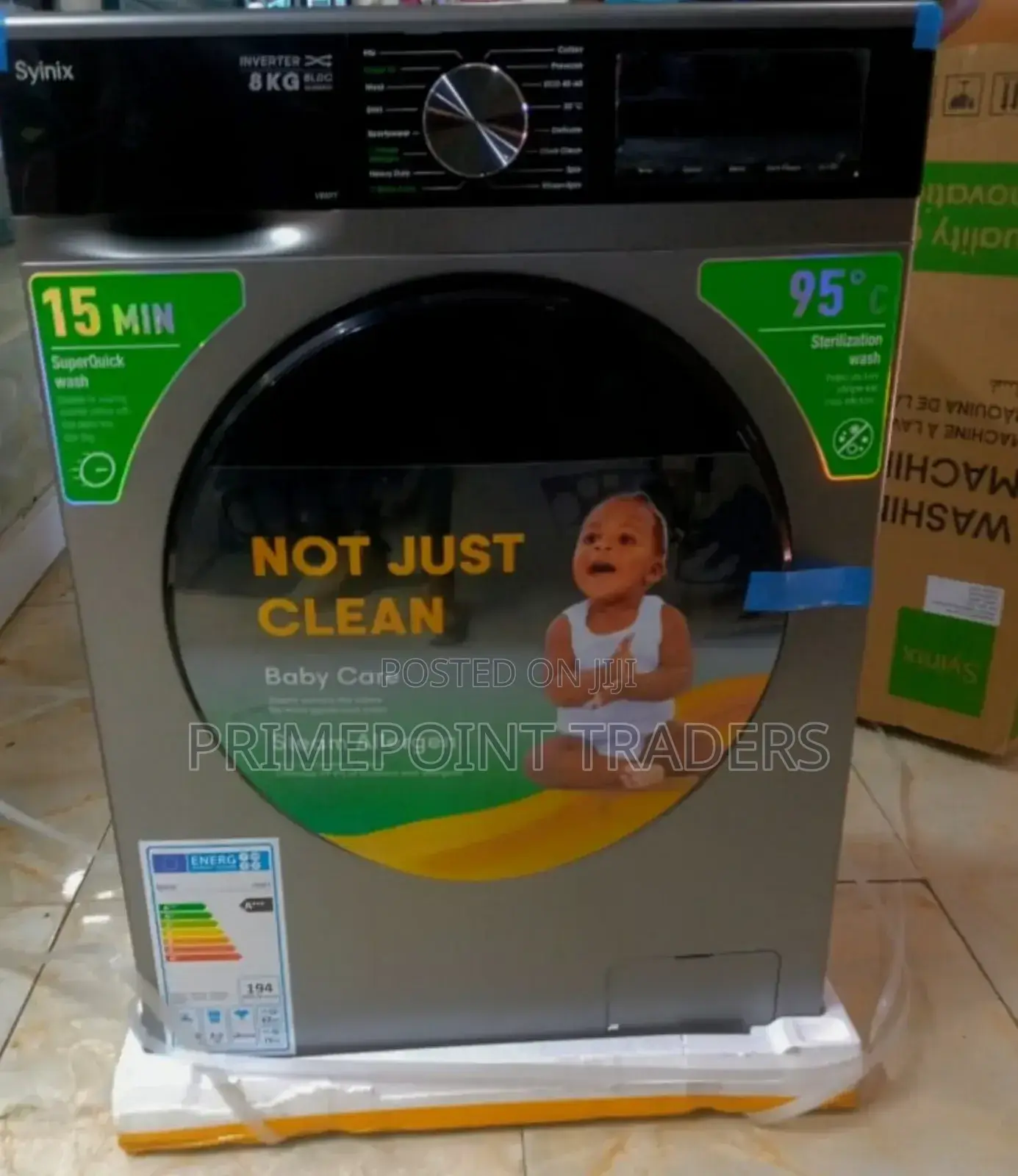 Syinix 8kg Washing Machine Front Load New Model V8wmft