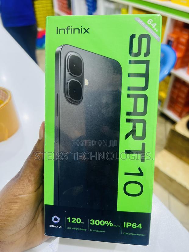 New Infinix Smart 10 128 GB Black - thumbnail 2