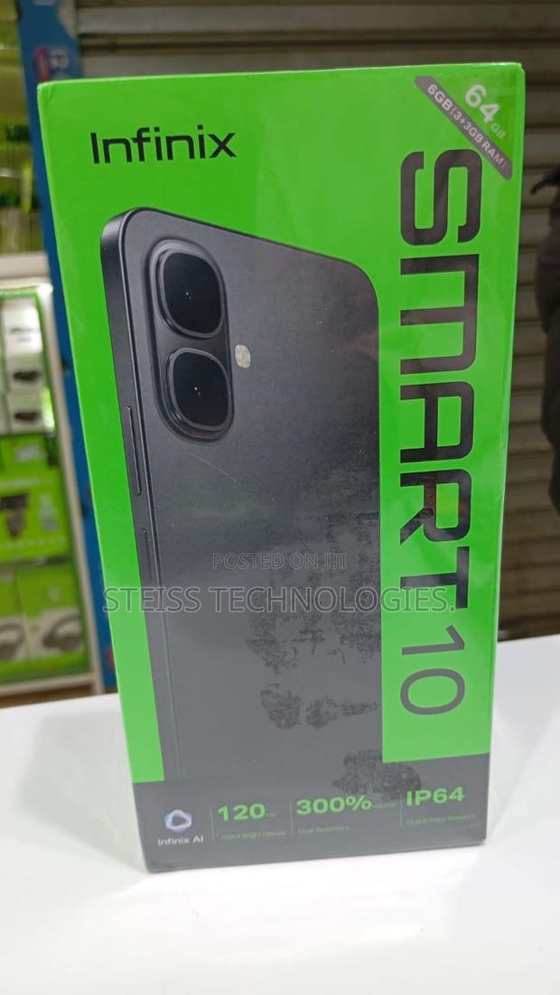 New Infinix Smart 10 128 GB Black - main view