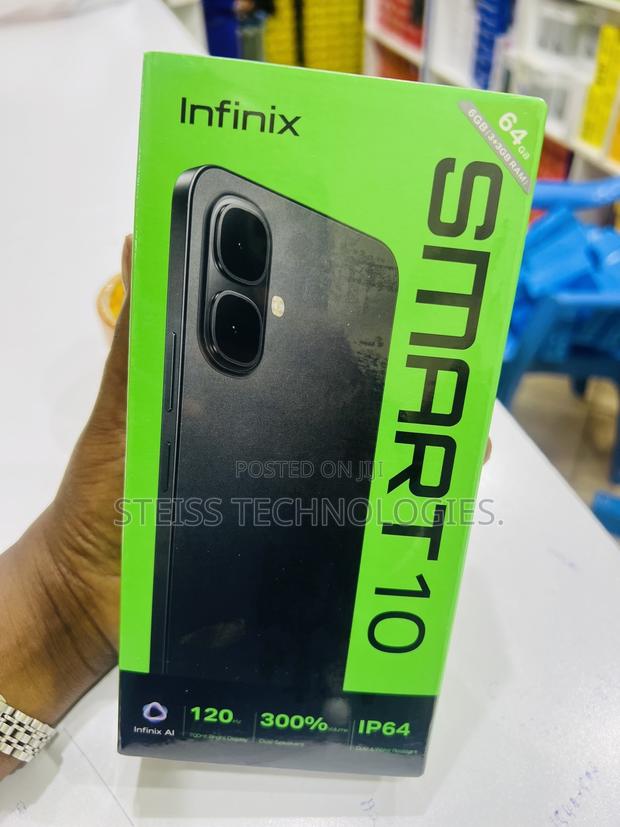New Infinix Smart 10 128 GB Black - thumbnail 5