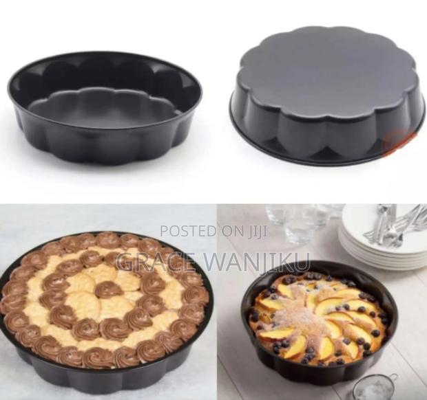 High Quality Nonstick Round Wave Baking Tin 28cm*