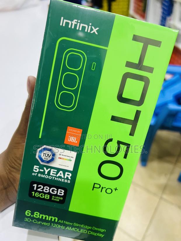 New Infinix Hot 50 Pro+ 4G 128 GB Black - thumbnail 2