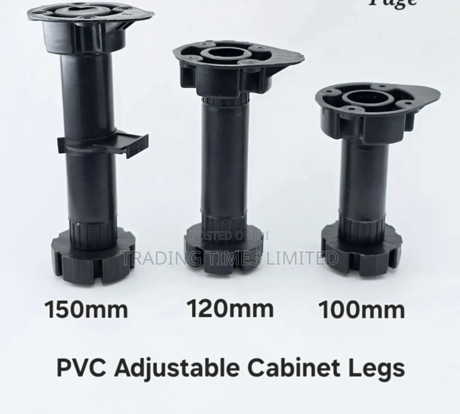 PVC Adjustable Furniture Legs 15 Cm