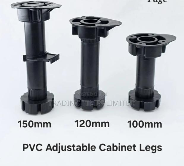 PVC Adjustable Furniture Legs 15 Cm