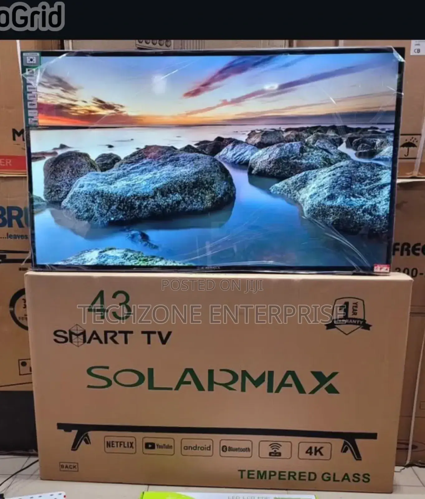 Solarmax 43 Inches Android Smart Tv FHD Multiple Ports