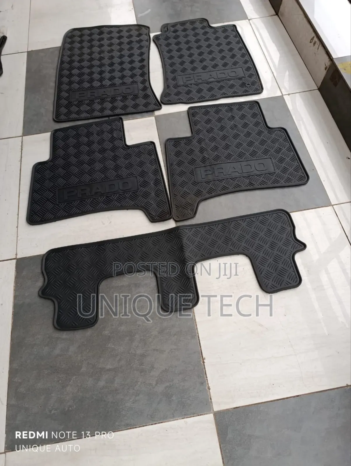 Prado Rubber Floor Mats / 7-Seater Full Floor Protection