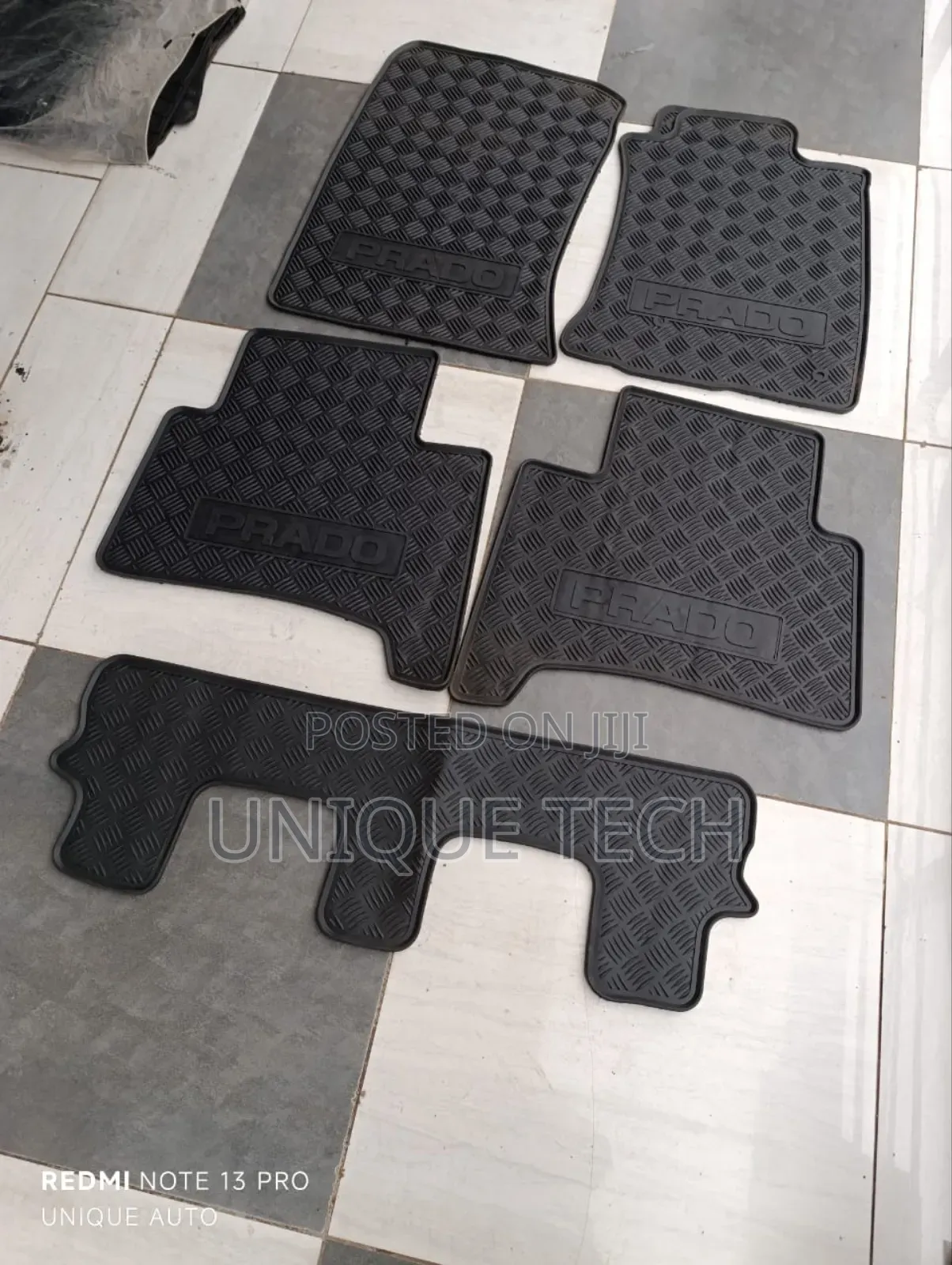 Prado Rubber Mats / 7-Seater Full Floor Mat Set