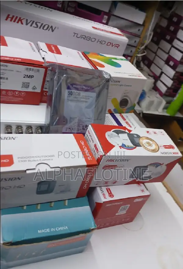 Hikvision 8-Camera Kit Ooutdoor/Indoor/Bullet/Dome Colors
